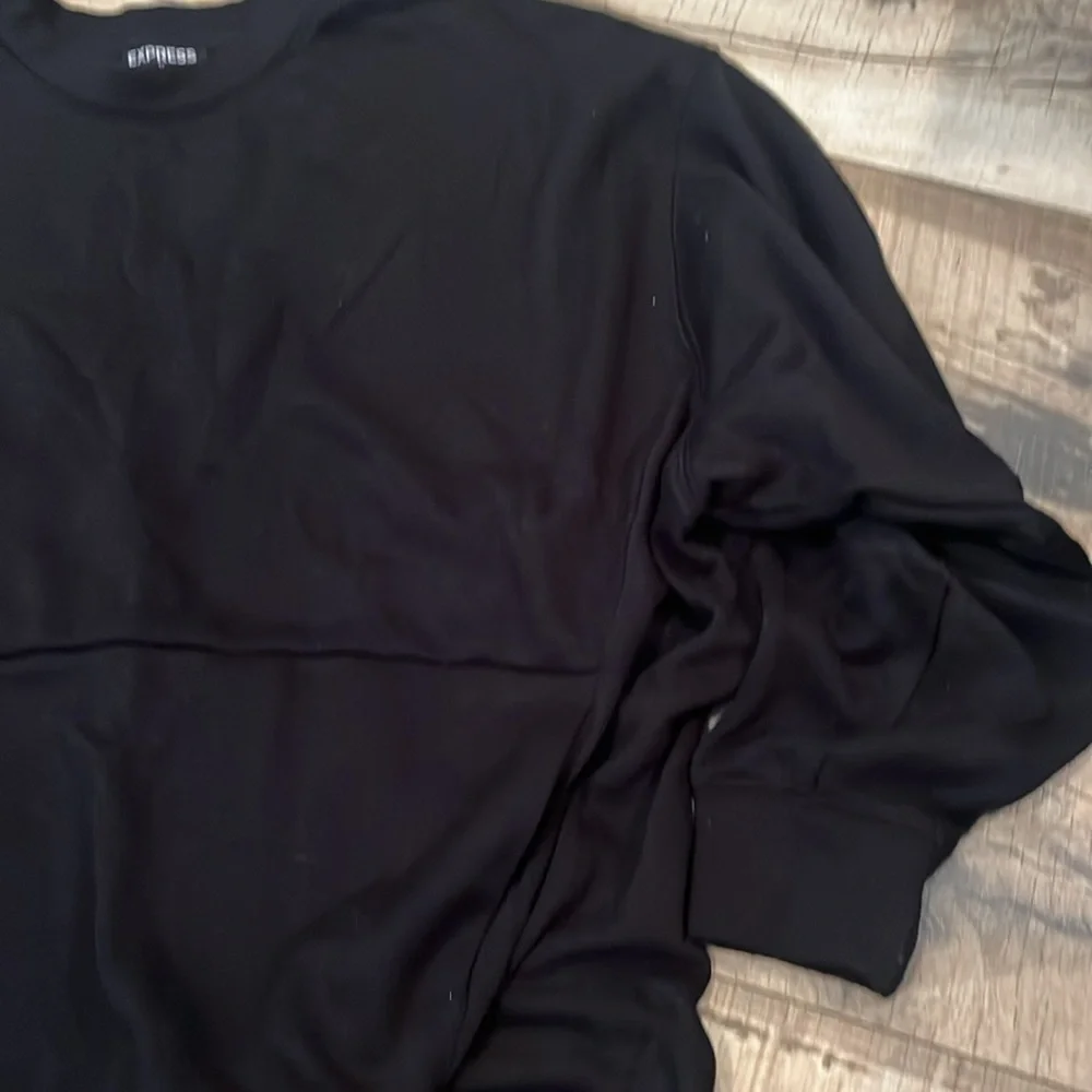 Crew neck sweater sweatshirt camo sz small kangaroo pocket oversized